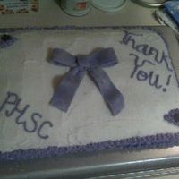 Happy Retirement Mr. Ferne I made this cake for our Guidance Department head for his retirement. I was practicing my borders and my fondant bows. I didn't have...