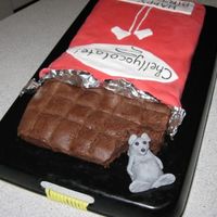 Chocolate Bar Cake A fun cake I made for a good friend (who happens to love chocolate) :)