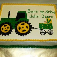 John Deere Baby Shower John Deere baby shower for my Brother and Sister-in-law. All Buttercream.
