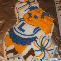 Dotty Dog This is the birthday cake that my little sister has had for the last 16 years. She just loves it! This year, my mom had me decorate it...