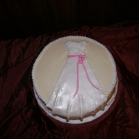 Wedding Dress Bridal Cake My future DIL didn't have a bridal shower. Her co-workers had a pot luck luncheon and I made a cake for her. I have been wanting to...