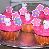 Hello Kitty Cupcakes! Just for fun cupcakes for my babies!