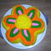Dancing Daisy Cake! Made this cake just for practice, when first starting out.