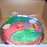 Cars Cake made this cake for my grandson as a just because I love him Cake.
