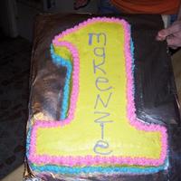 1St Birthday Cake! Made this cake for my grandaughters 1st birthday!