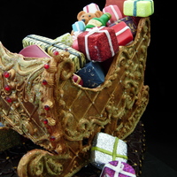 Santas Sleigh Thank you to all your wonderful comments. This is a quick note on how I made it. I made a template for sides of the sleigh as well as the...