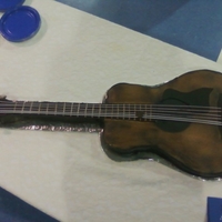 Life Size Guitar buttercream with fondant and gumpaste accents