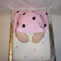 Baby Butt With Mattress baby butt cake wasn't big enough so added a "mattress" under for extra servings. All edible
