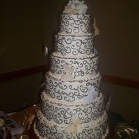 Chocolate & Ivory Iced in Buttercreme