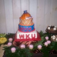 College Bound Iced in Buttercreme with Fondant accents.