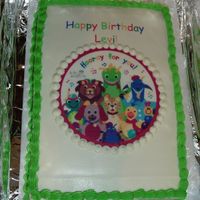 Baby Einstein Edible Image 1/4 sheet butter cake with edible image...edible image feel like cheating!