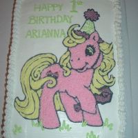 My Little Pony Hand drawn My Little Pony, "Cupcake". On a 1/4 sheet. Used BC