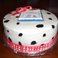 Dalmatian Baby Shower Cake (2-2) Front view