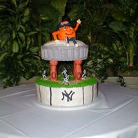 Su And Ny Yankees Groom's Cake The bride and groom have an inside joke - the only things they really have in common is SU Sports and NY Yankees. The top of the cake is a...