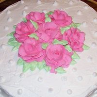 Course I Final Cake This was my first time making the roses! I thought they turned out ok!