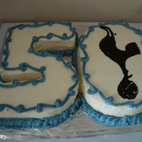 50Th Birthday my dads 50th birthday cake, he is a huge tottenham hot spurs fan and so i decided to add it to the cake. His reaction on seeing it was...