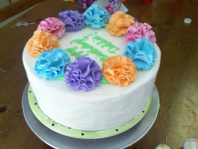 Fiesta Birthday Made this for my cousin. We live in San ANtonio and her birthday party was Fiesta themed. I made the carnations from gumpaste and the cake...