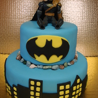 Batman Batman cake, the other side is the bat cave.