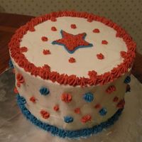 Fourth Of July Chocolate with buttercream.