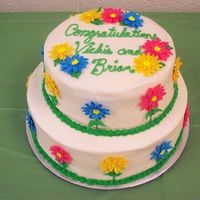 Daisy Wedding Shower This cake was for a recent bridal shower. The daisies are made of fondant and gum paste mixed together. Everything else is BC. I was happy...