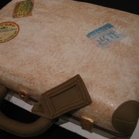 Suitcase Cake Dominican cake with dulce de leche filling.