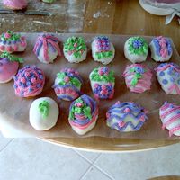 Mini Easter Cakes Because I have been so inspired by all of the wonderful cake decorators....my daughter and I gave decorating the mini cakes a try. We had a...