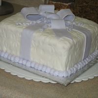 Fondant - Square Present Cake 