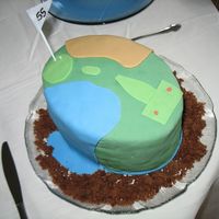 55 Golf Cake Salvador Dali inspired.