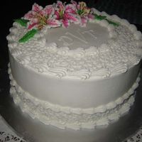 Small Wedding Cake This was a last minute order for a small at home Wedding reception. I had two day's notice! Customer gave me creative freedom to do...