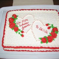 Bible Study Cake Made this for my parent's Bible study Valentines party this weekend. Hope they like it! My first try at scrolls and not sure if I am...