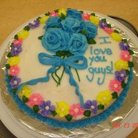 Course I Rose Cake Final Cake from Course I