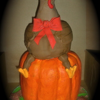 Thanksgiving All edible. Took picture before adding the gumpaste turkey's feathers because they would not travel without damage.