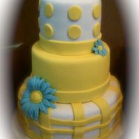 Bridal Shower Bridal shower cake using bride's colors and cake design picked out by the future SIL. I think it could pass as a baby shower cake also...