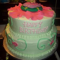 Tinkerbell 10 inch and 8 inch. Gumpaste flower