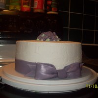 Air Bubbles.. :[ Gumpaste Bow and Flowers.. Lots of air bubbles in this one.