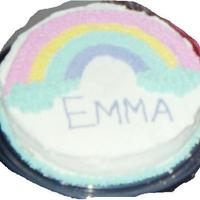Rainbow Cake From Wilton Class! Maybe the first cake I made in class. Just found this photo!