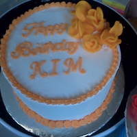 Orange A quick cake for a surprise birthday girl at a wedding. She was the bride's mother and the wedding was close to the mother's...