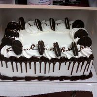Oreo This is oreo ice cream on devils food cake