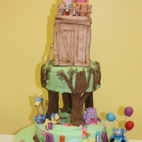 Dora The Explorer Treehouse Made for my daughter's 4th birthday. All characters made of fondant. Used Wilton Grecian Pillars for tree structures. Vanilla and...