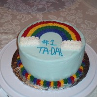 Rainbow Wilton's course 1 rainbow cake