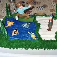 Let's Go Fishing This was my dad's birthday cake since fishing is one of his favorite things to do. The entire cake is iced in buttercream. For the...