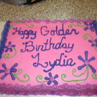 Practice Makes Perfect This is a cake done for a little girl who turned 6 on the 6th! This is a butter cake with buttercreame frosting and design. Thanks to...