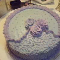 Final Class Cake chocolate cake with choco-cream cheese filling. Buttercream frosting. My first attempt at making roses. I didn't do too bad. I'm...