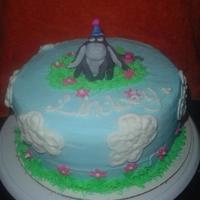Eeyore Cake Customer wanted a simple eeyore cake.. This is what I came up with.. She loved it.. The eeyore is made of fondant and was hard to match the...