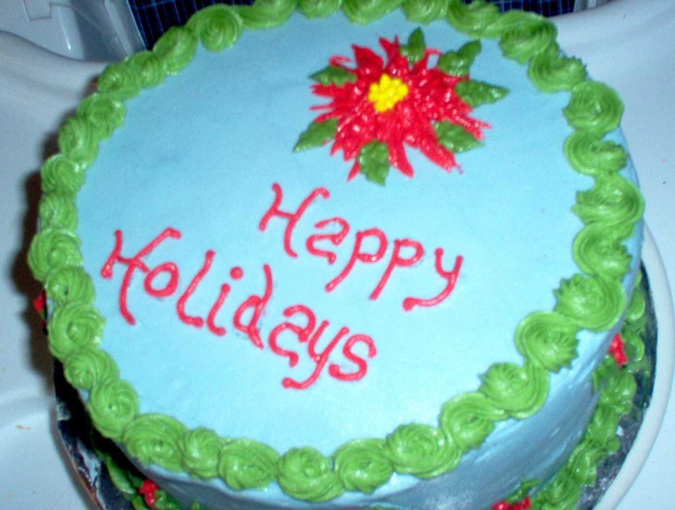 Cake For Holiday Potluck DH is having a potluck at work tomorrow, so this is what he's taking. Of course, he told me he needed this... yesterday. It's now...