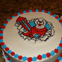 Icee Birthday Cake This is an all buttercream cake, the image was done as a frozen buttercream transfer. Thanks for looking