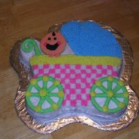 Baby Buggy Baby Buggy with baby riding! For a Neutral shower.