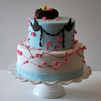 National Capital Area Cake Show 2010 I was so happy to win Second place in the advanced novelty tiered catagory.