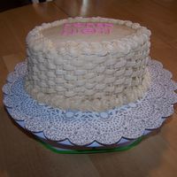 Poker Night Basketweave Did this cake for a night of poker fun, also I wanted to practice my basketweave. This is the second time I did it. The cake is a yellow...