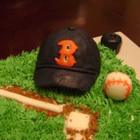 Misc_199.jpg I made this for my Grandmother. She is a die hard Boston Fan. The hat is a lil' cake i covered with fondant.